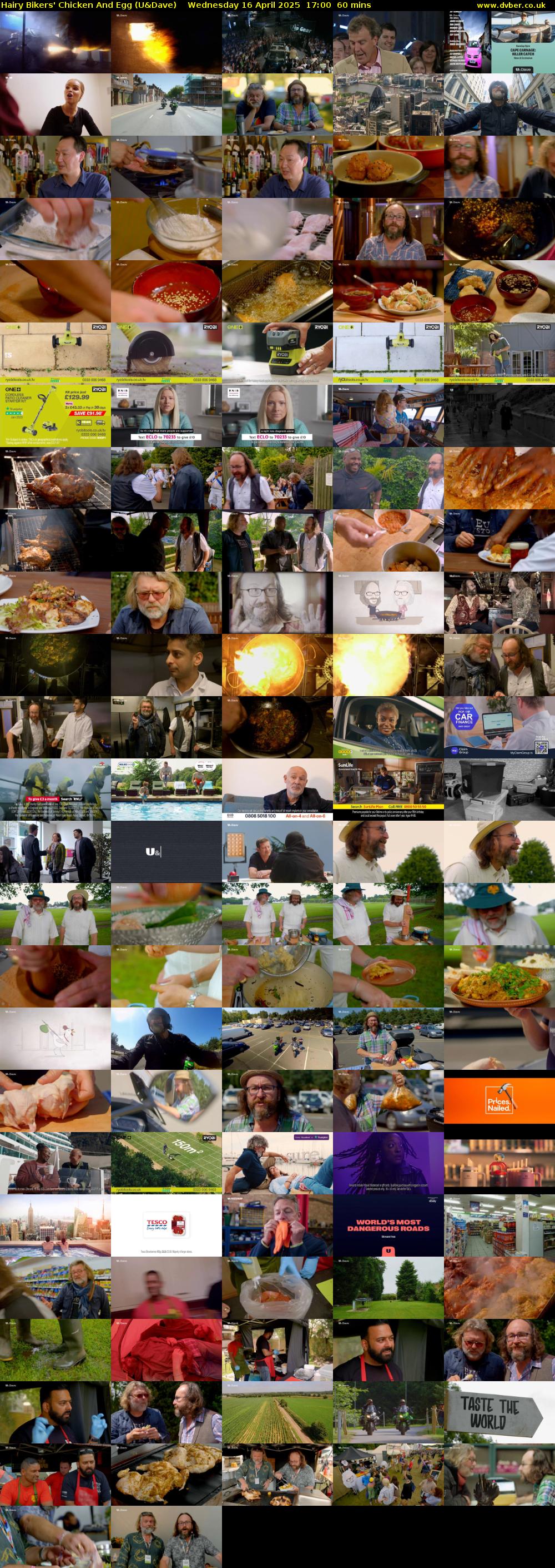 Hairy Bikers' Chicken And Egg (U&Dave) Wednesday 16 April 2025 17:00 - 18:00