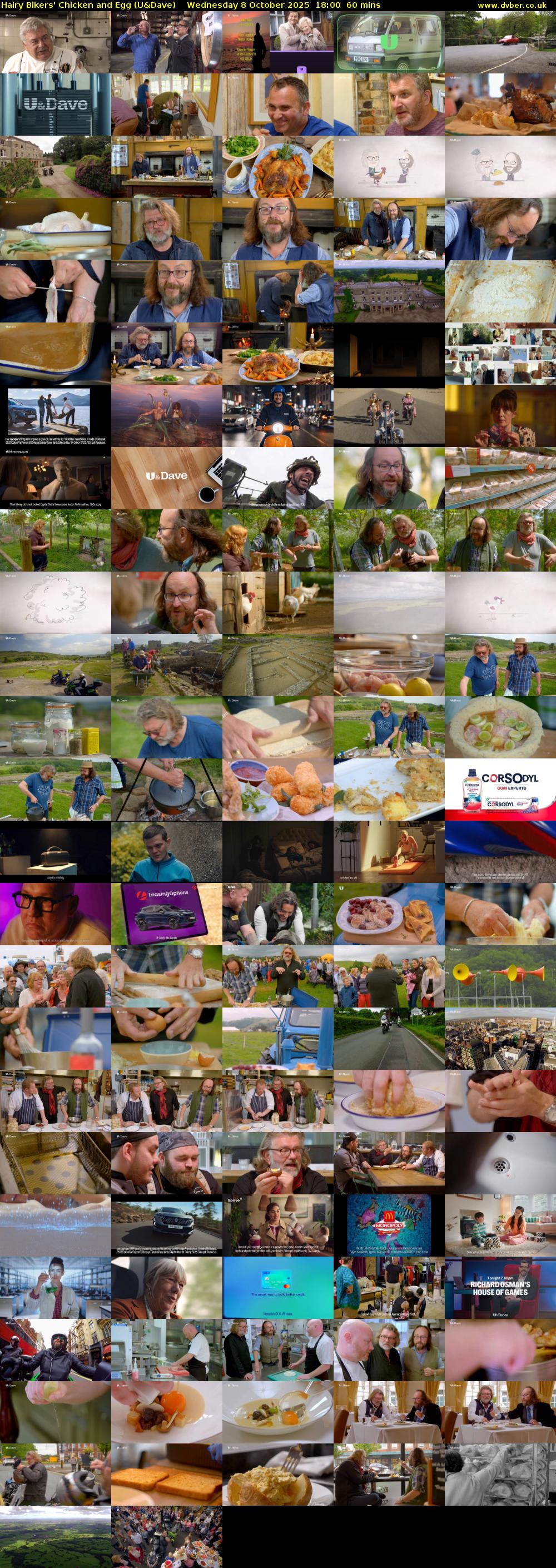 Hairy Bikers' Chicken And Egg (U&Dave) Wednesday 8 October 2025 18:00 - 19:00
