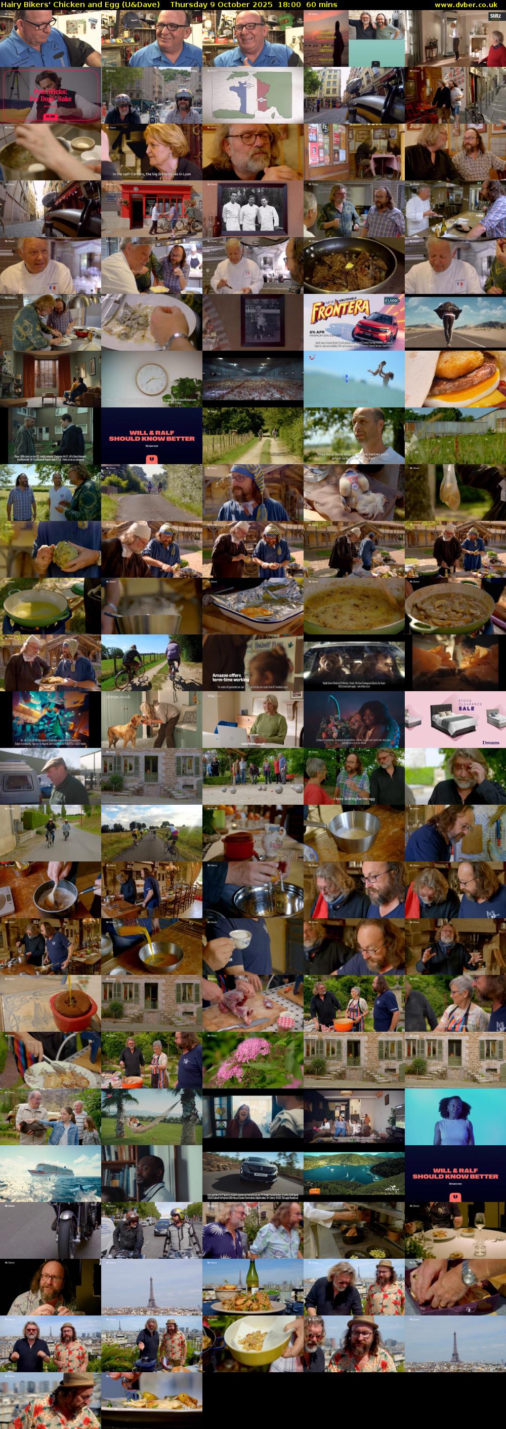 Hairy Bikers' Chicken And Egg (U&Dave) Thursday 9 October 2025 18:00 - 19:00