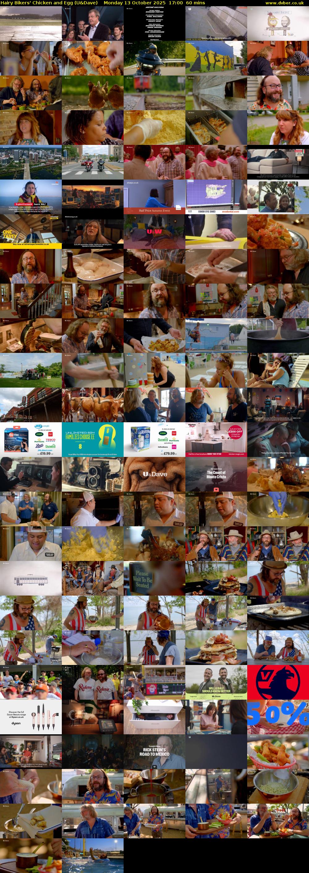 Hairy Bikers' Chicken And Egg (U&Dave) Monday 13 October 2025 17:00 - 18:00