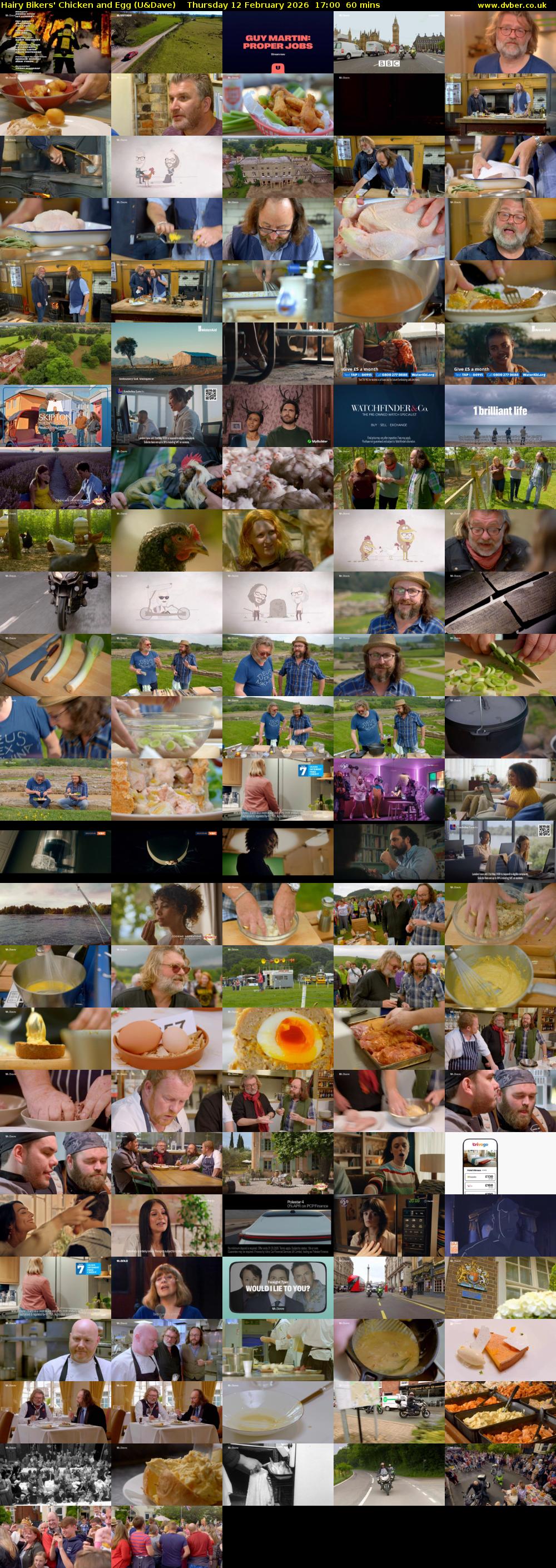 Hairy Bikers' Chicken And Egg (U&Dave) Thursday 12 February 2026 17:00 - 18:00
