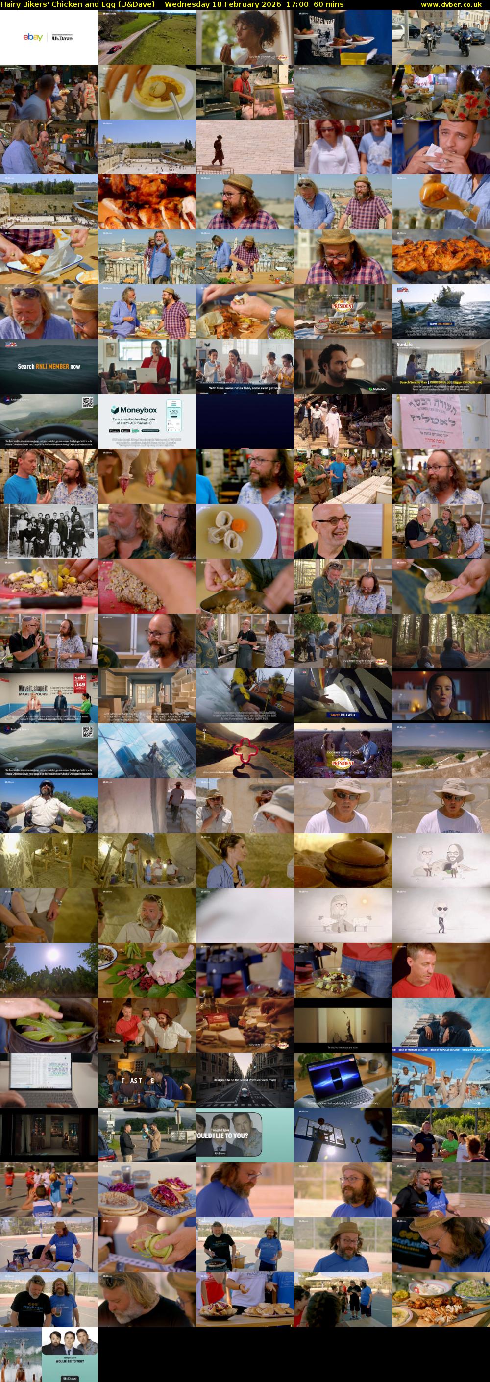 Hairy Bikers' Chicken And Egg (U&Dave) Wednesday 18 February 2026 17:00 - 18:00