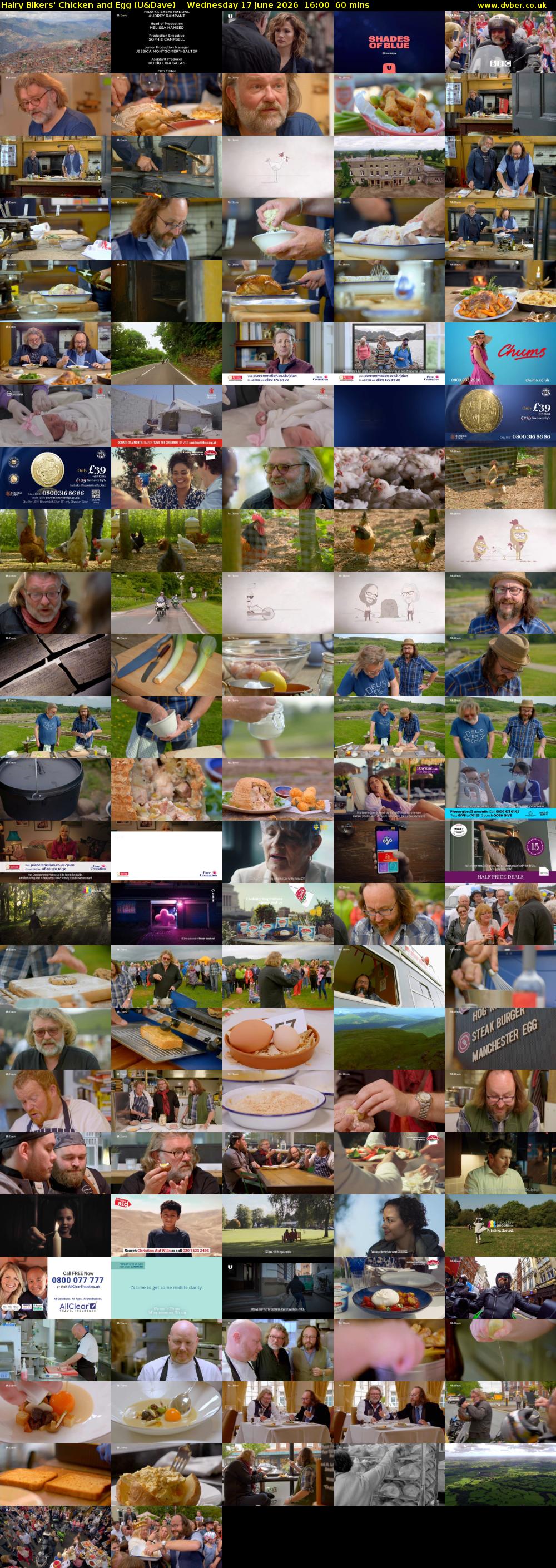 Hairy Bikers' Chicken And Egg (U&Dave) Wednesday 17 June 2026 16:00 - 17:00