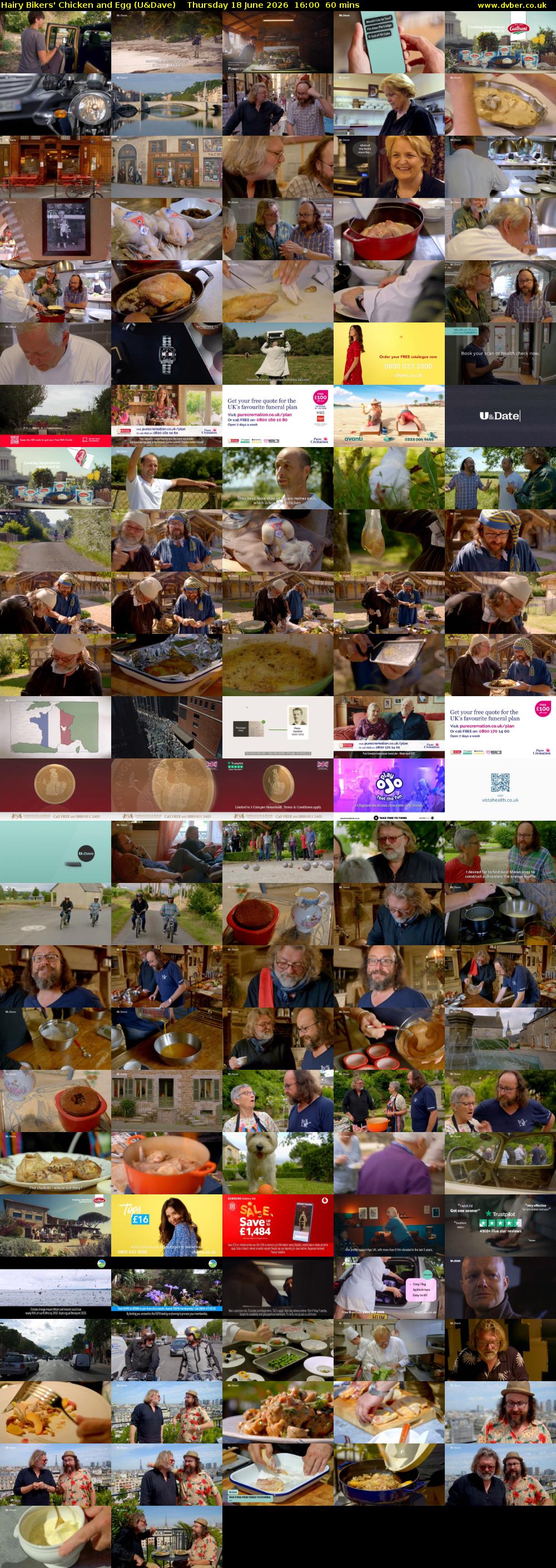 Hairy Bikers' Chicken And Egg (U&Dave) Thursday 18 June 2026 16:00 - 17:00