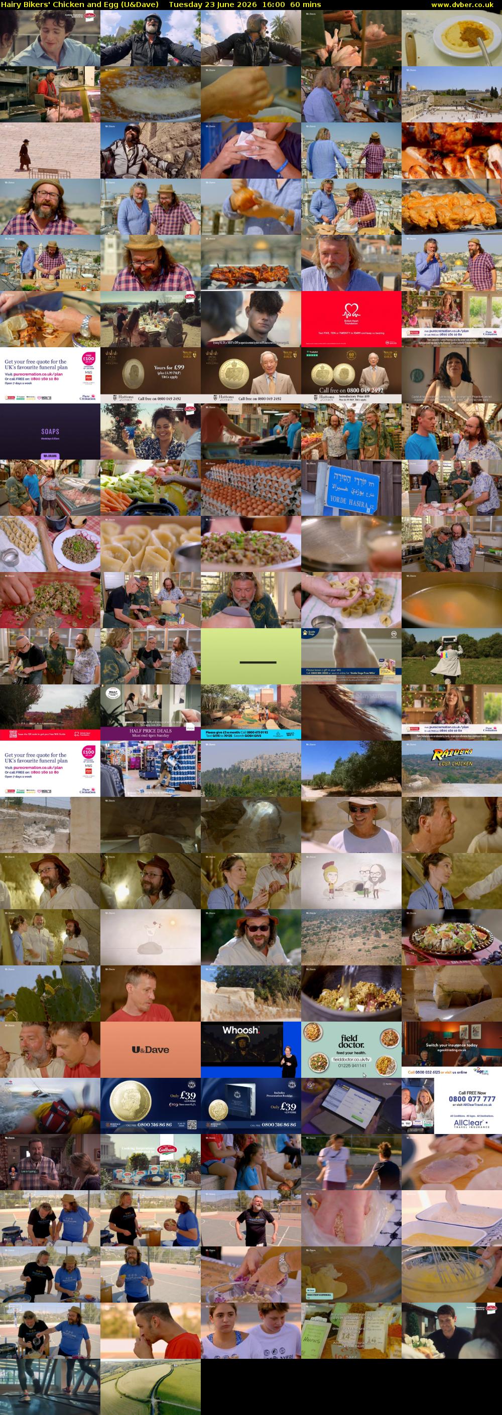 Hairy Bikers' Chicken And Egg (U&Dave) Tuesday 23 June 2026 16:00 - 17:00
