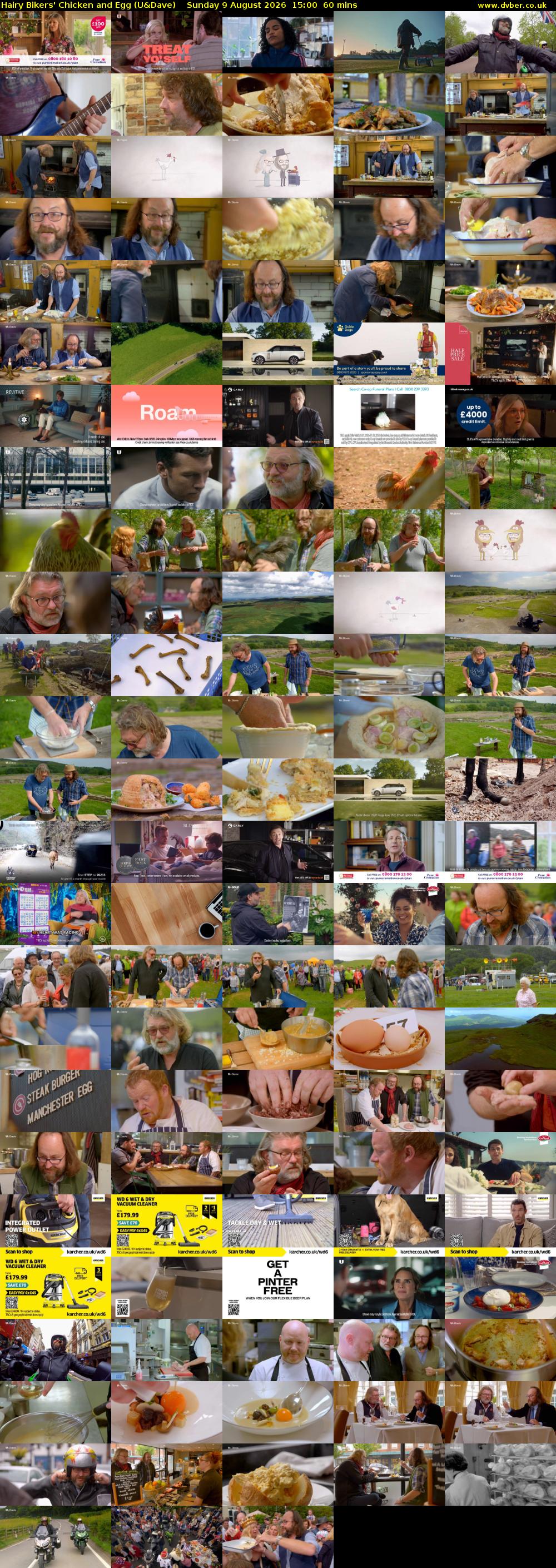 Hairy Bikers' Chicken And Egg (U&Dave) Sunday 9 August 2026 15:00 - 16:00