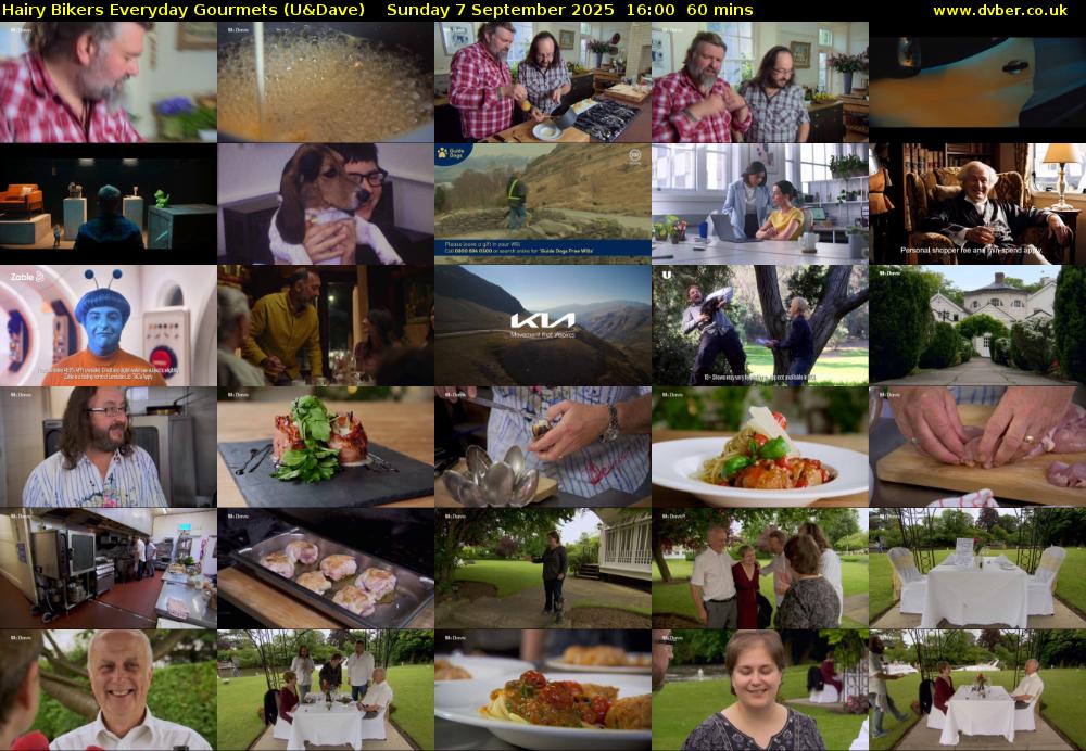 Hairy Bikers Everyday Gourmets (U&Dave) Sunday 7 September 2025 16:00 - 17:00