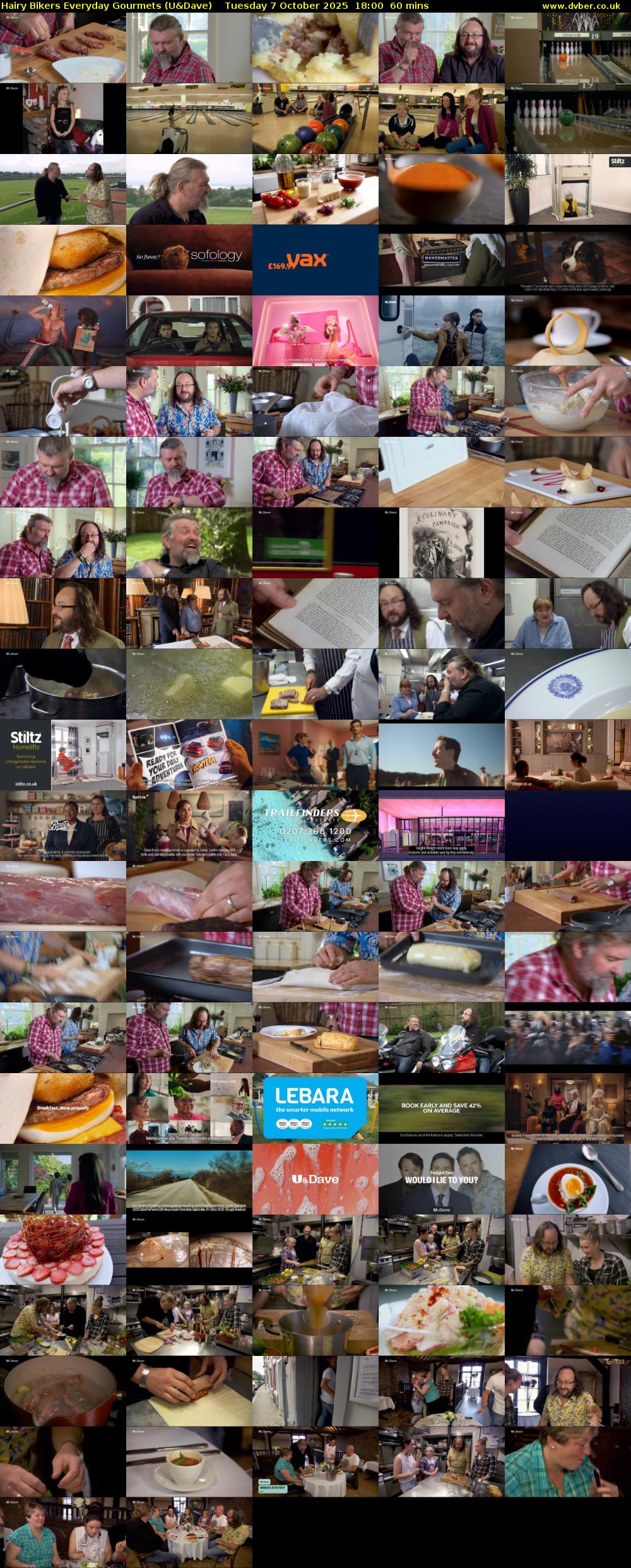 Hairy Bikers Everyday Gourmets (U&Dave) Tuesday 7 October 2025 18:00 - 19:00
