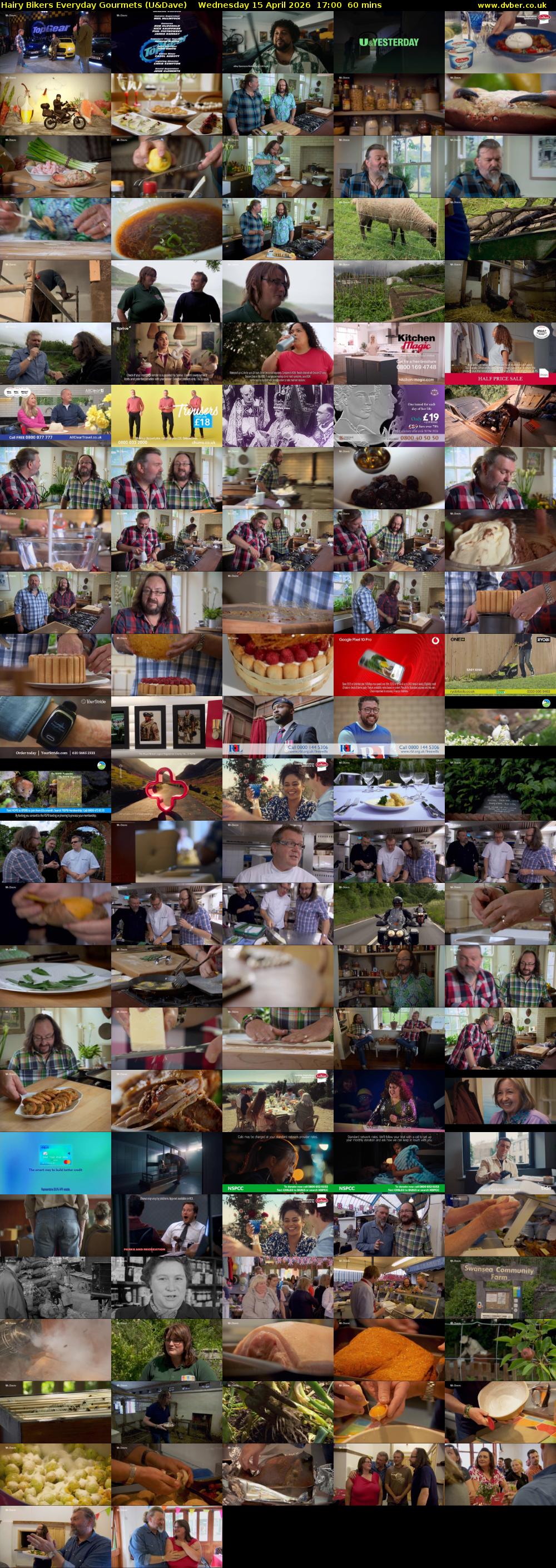 Hairy Bikers Everyday Gourmets (U&Dave) Wednesday 15 April 2026 17:00 - 18:00