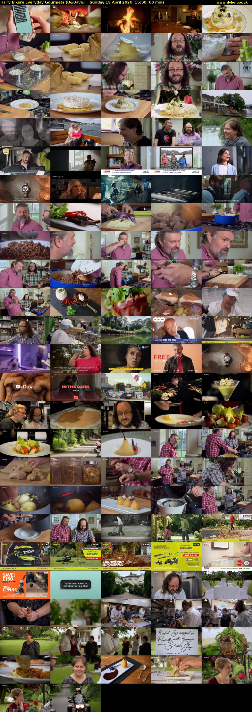 Hairy Bikers Everyday Gourmets (U&Dave) Sunday 19 April 2026 16:00 - 17:00