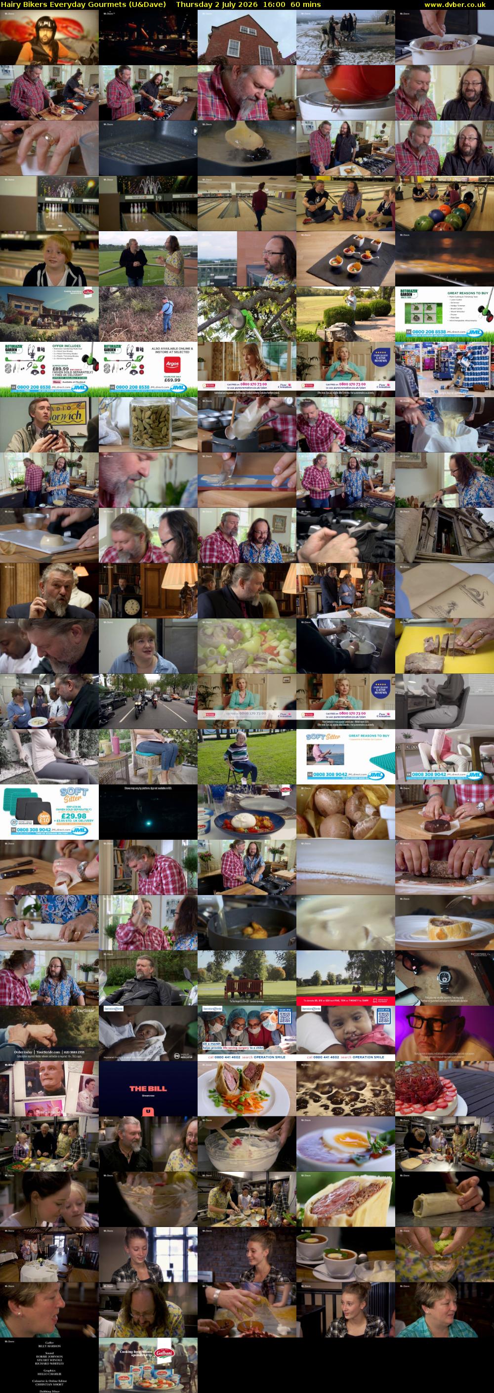 Hairy Bikers Everyday Gourmets (U&Dave) Thursday 2 July 2026 16:00 - 17:00