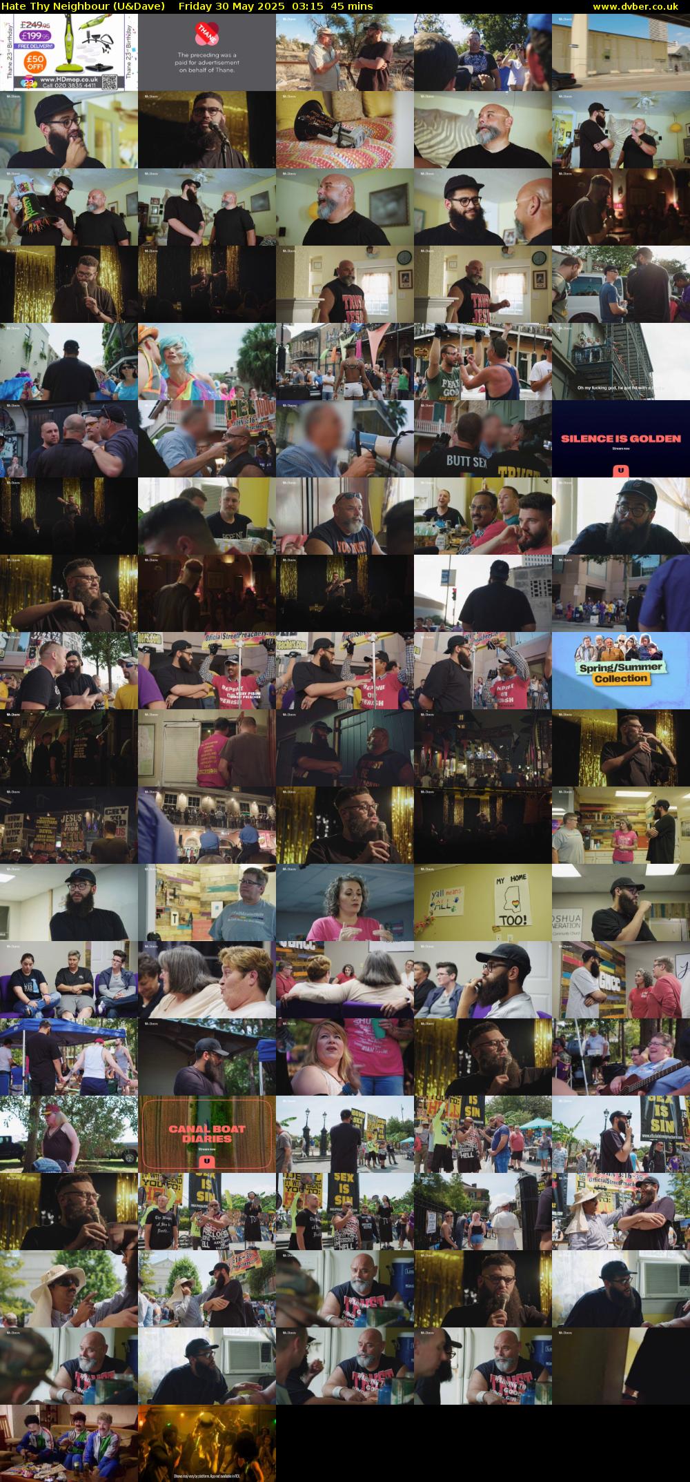 Hate Thy Neighbour (U&Dave) Friday 30 May 2025 03:15 - 04:00