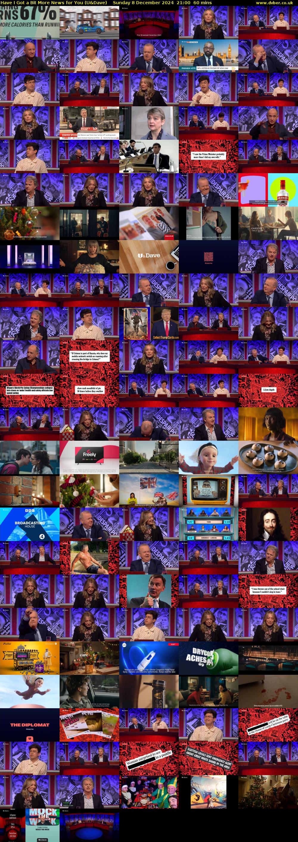 Have I Got a Bit More News for You (U&Dave) Sunday 8 December 2024 21:00 - 22:00