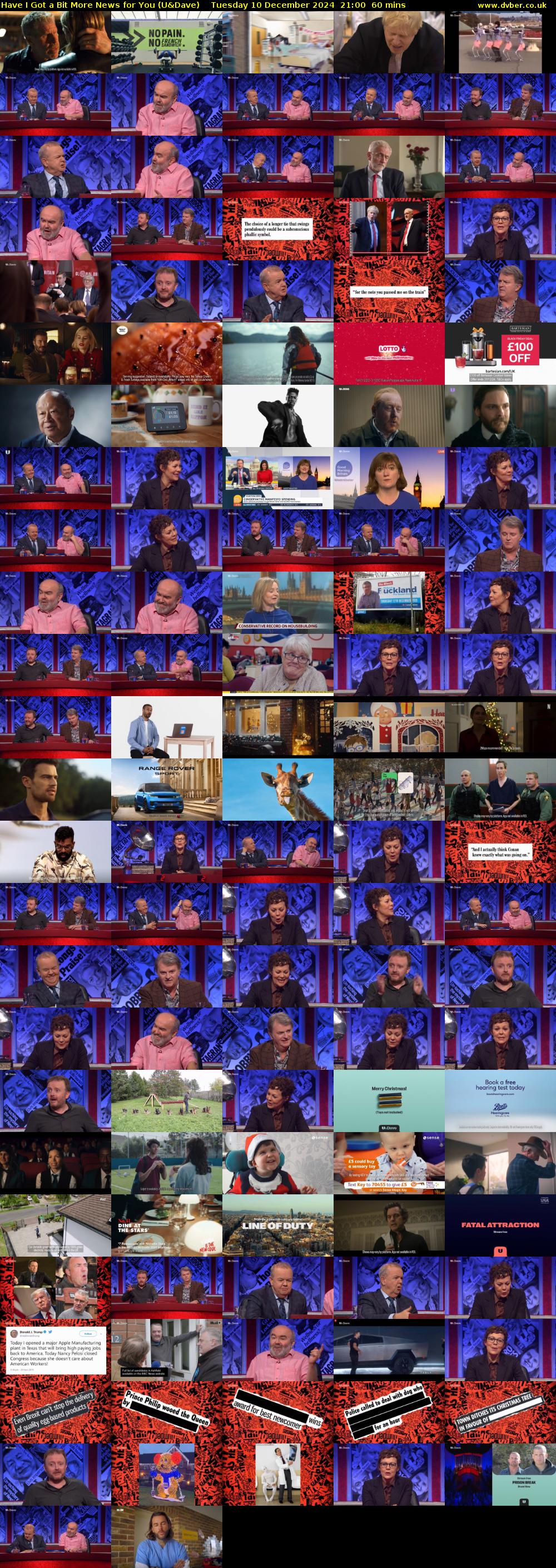 Have I Got a Bit More News for You (U&Dave) Tuesday 10 December 2024 21:00 - 22:00