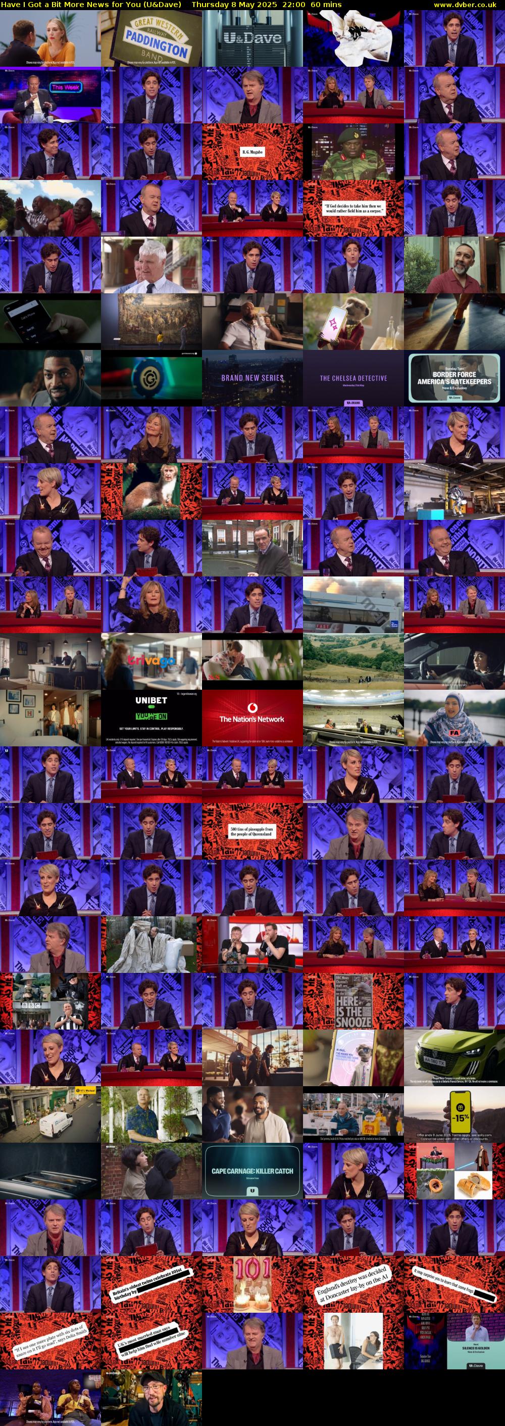 Have I Got a Bit More News for You (U&Dave) Thursday 8 May 2025 22:00 - 23:00