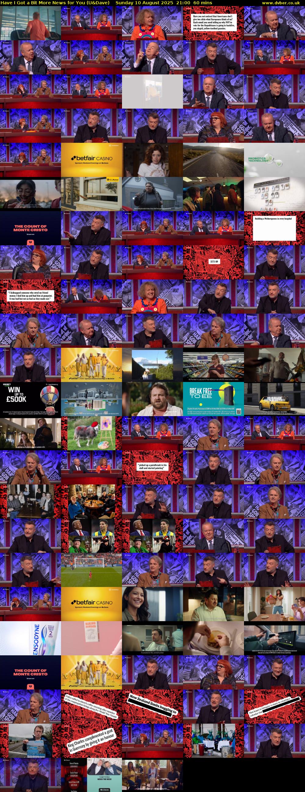 Have I Got a Bit More News for You (U&Dave) Sunday 10 August 2025 21:00 - 22:00