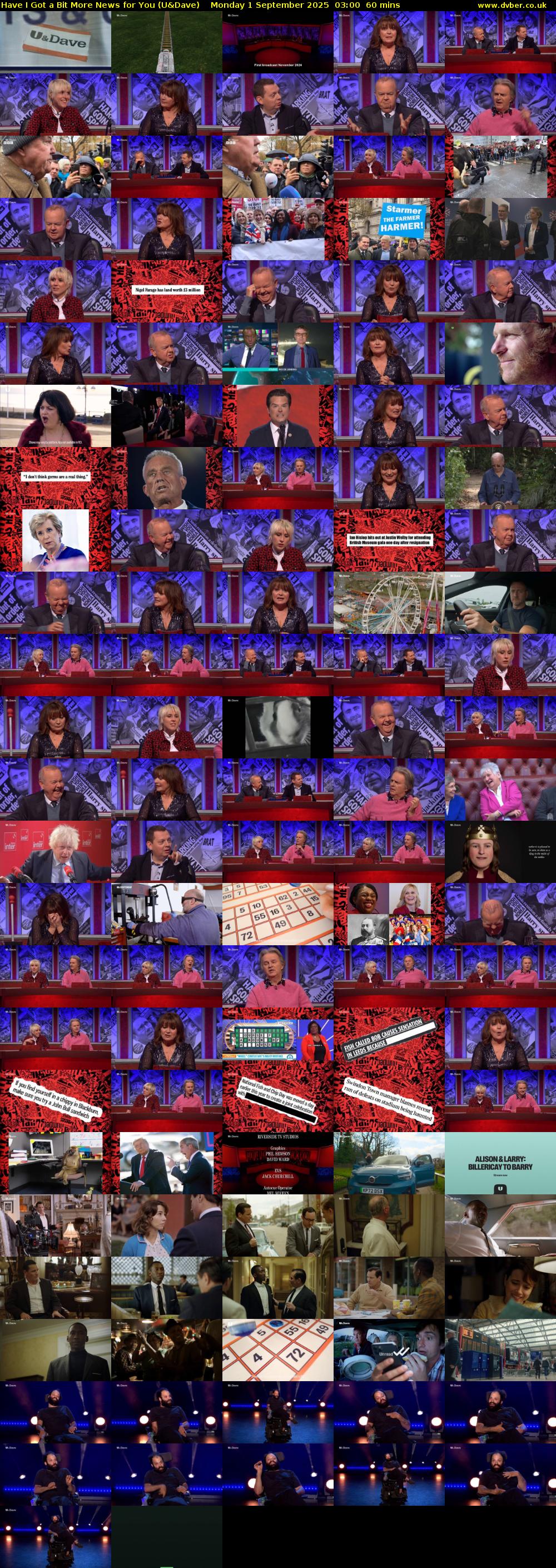 Have I Got a Bit More News for You (U&Dave) Monday 1 September 2025 03:00 - 04:00