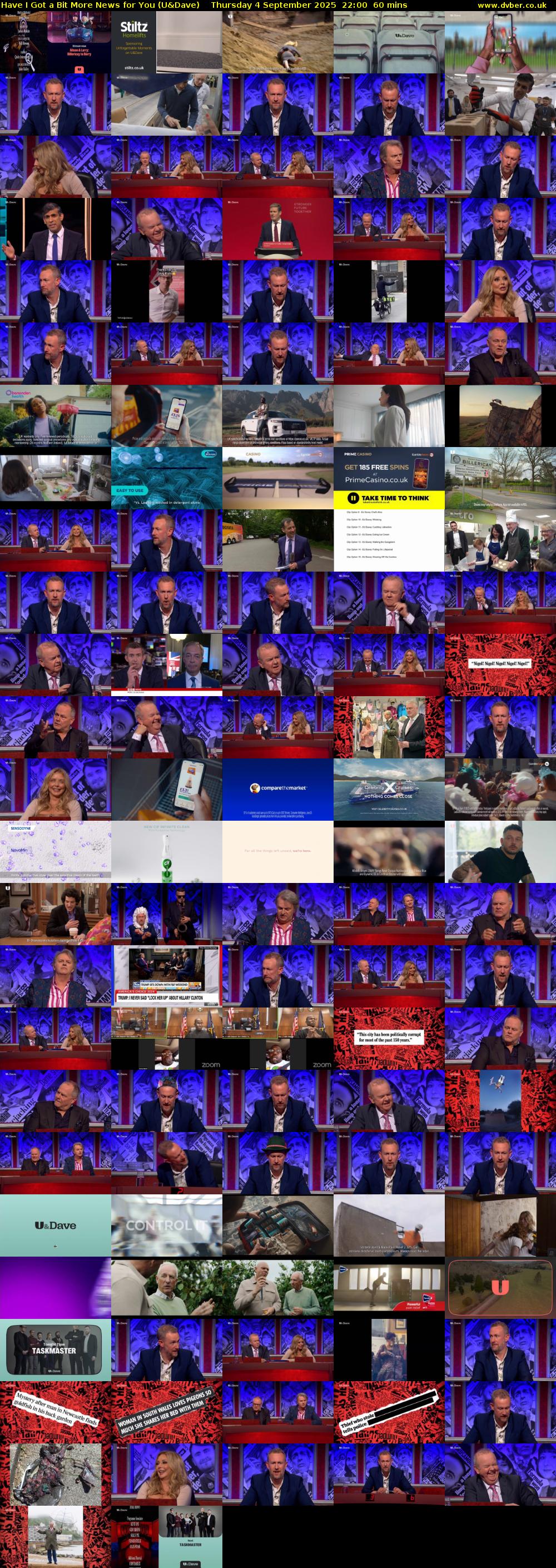 Have I Got a Bit More News for You (U&Dave) Thursday 4 September 2025 22:00 - 23:00