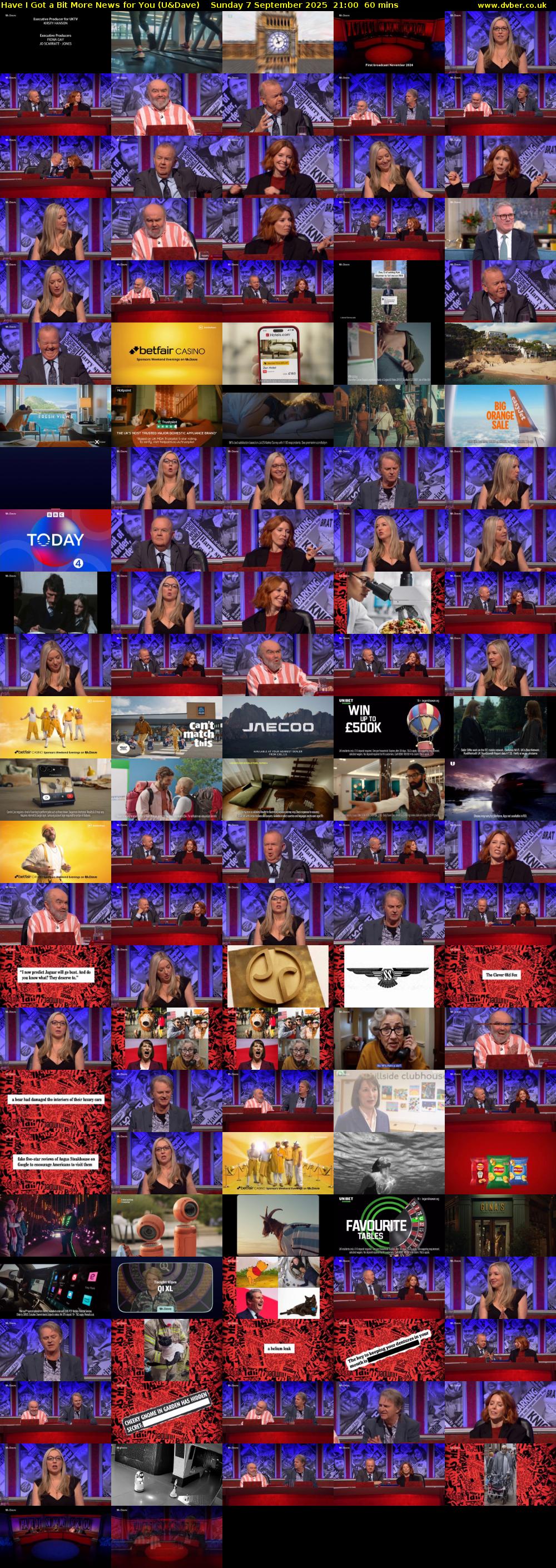 Have I Got a Bit More News for You (U&Dave) Sunday 7 September 2025 21:00 - 22:00