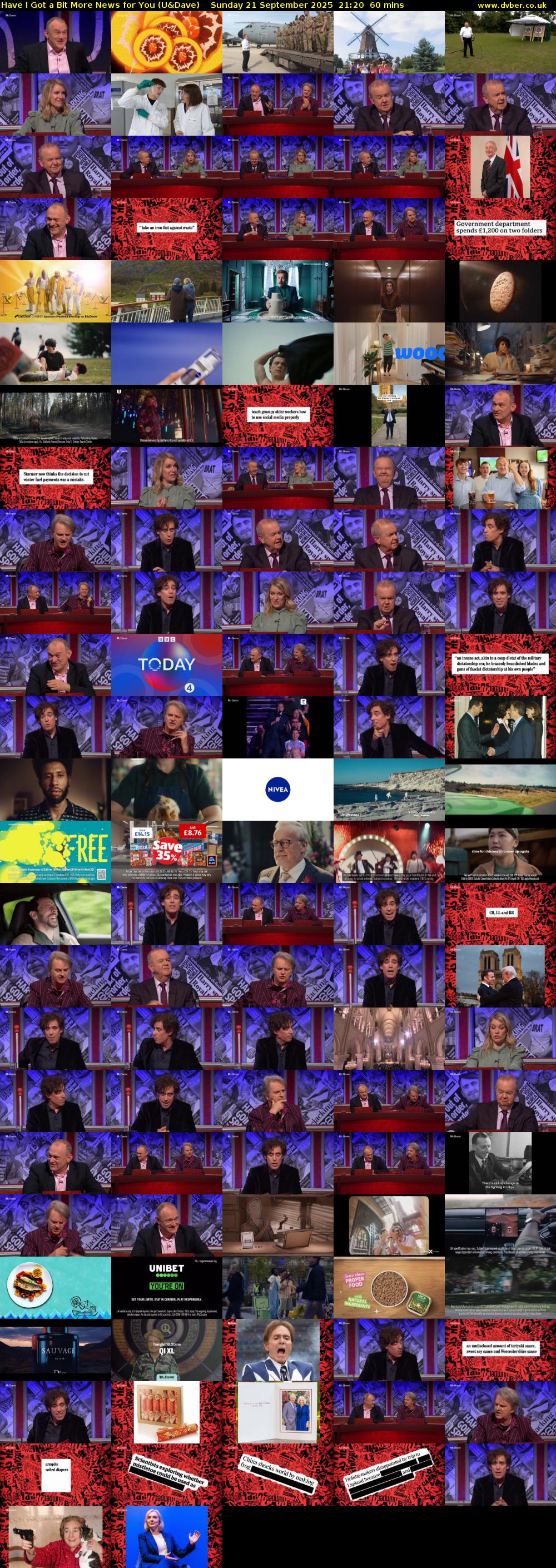 Have I Got a Bit More News for You (U&Dave) Sunday 21 September 2025 21:20 - 22:20