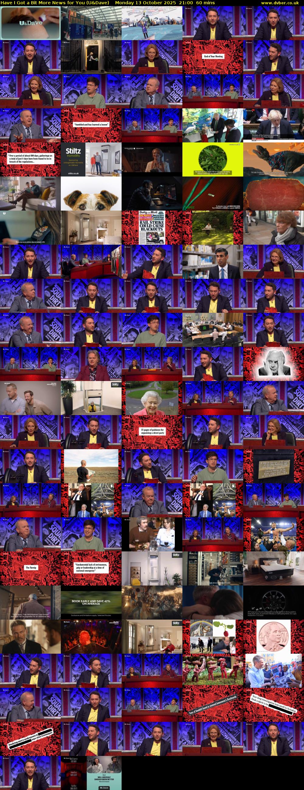 Have I Got a Bit More News for You (U&Dave) Monday 13 October 2025 21:00 - 22:00