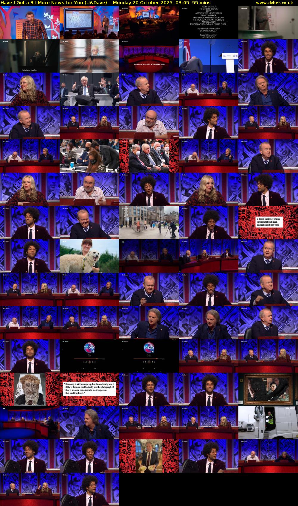 Have I Got a Bit More News for You (U&Dave) Monday 20 October 2025 03:05 - 04:00