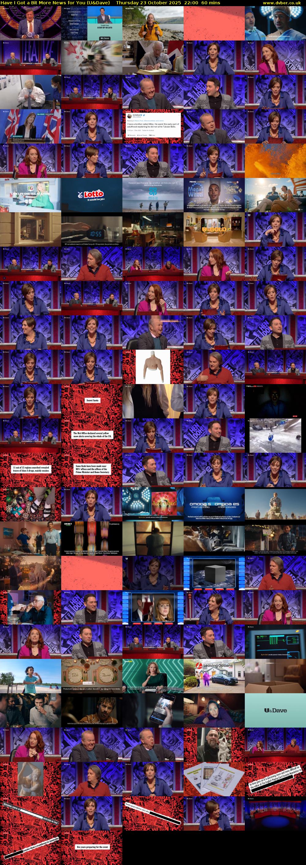 Have I Got a Bit More News for You (U&Dave) Thursday 23 October 2025 22:00 - 23:00