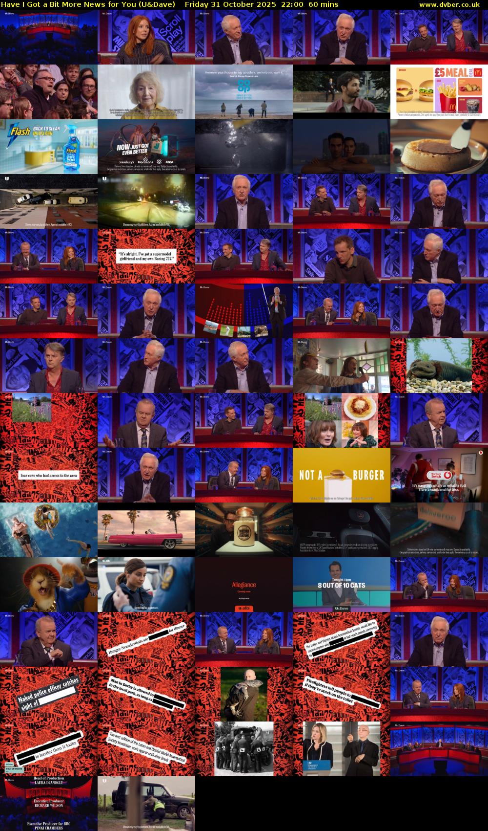 Have I Got a Bit More News for You (U&Dave) Friday 31 October 2025 22:00 - 23:00