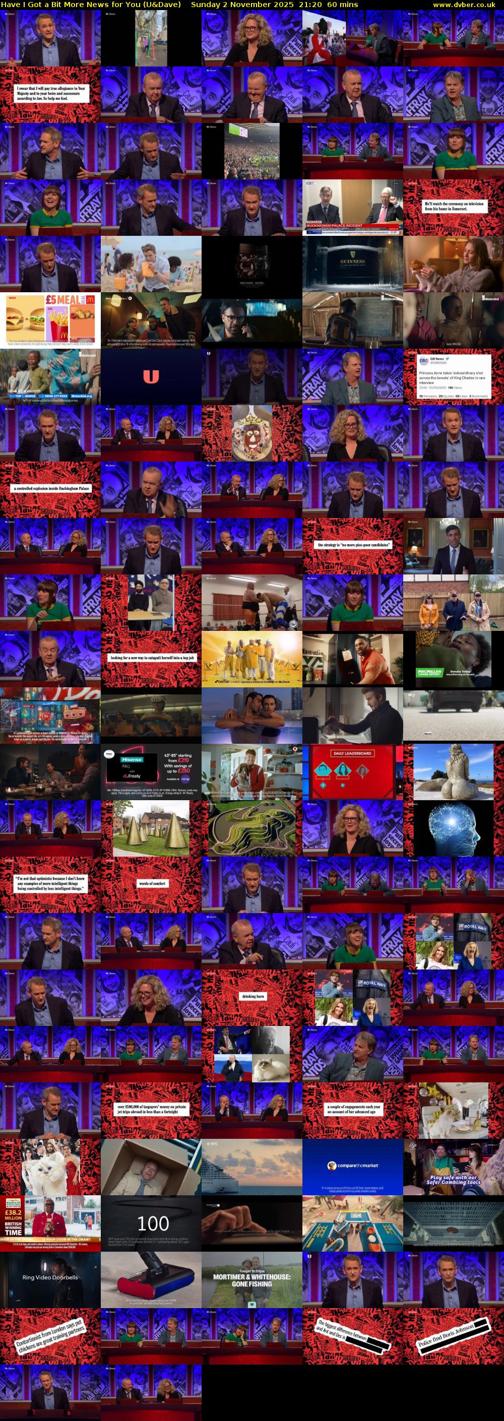 Have I Got a Bit More News for You (U&Dave) Sunday 2 November 2025 21:20 - 22:20