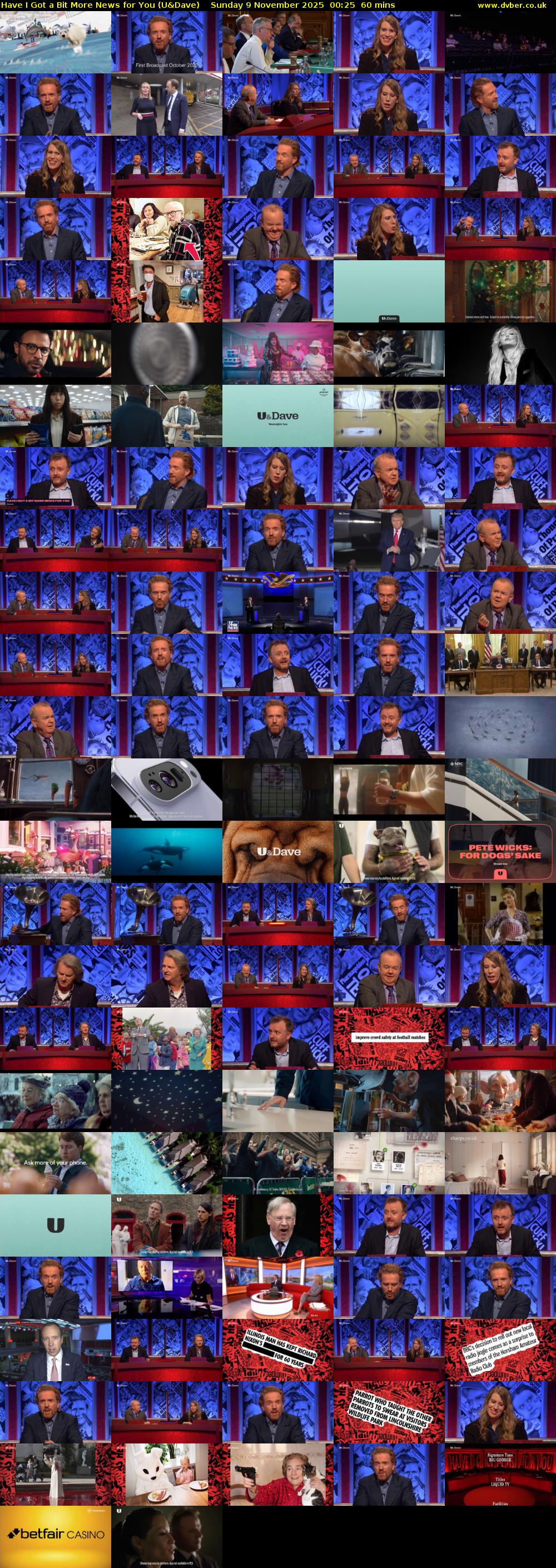 Have I Got a Bit More News for You (U&Dave) Sunday 9 November 2025 00:25 - 01:25