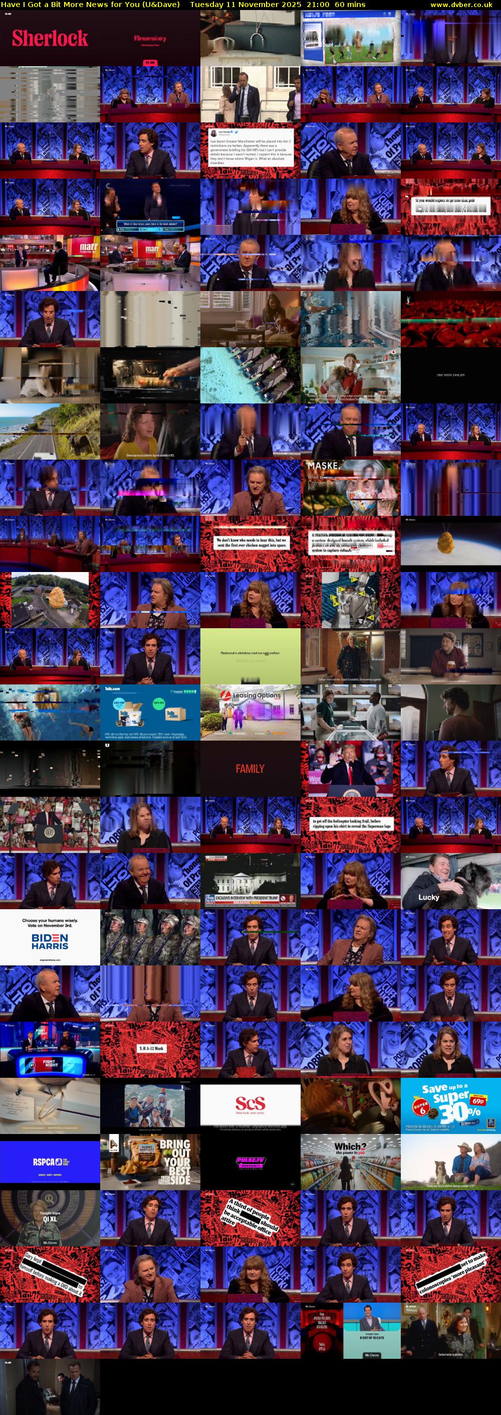 Have I Got a Bit More News for You (U&Dave) Tuesday 11 November 2025 21:00 - 22:00