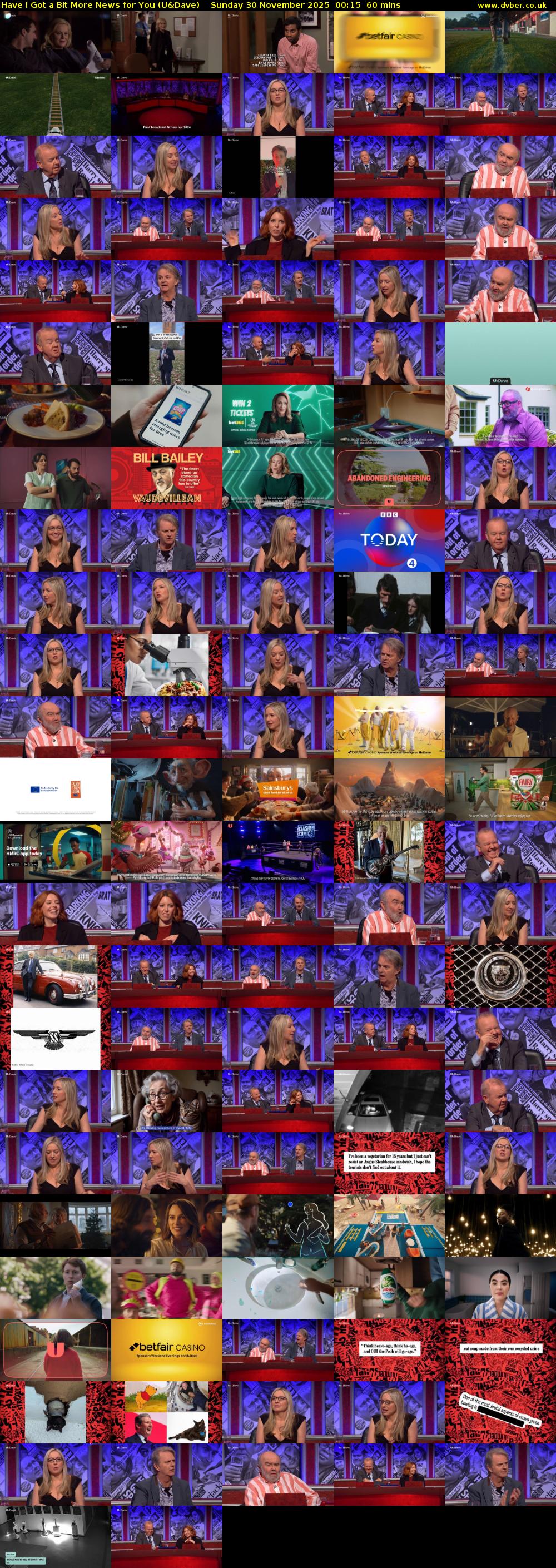 Have I Got a Bit More News for You (U&Dave) Sunday 30 November 2025 00:15 - 01:15