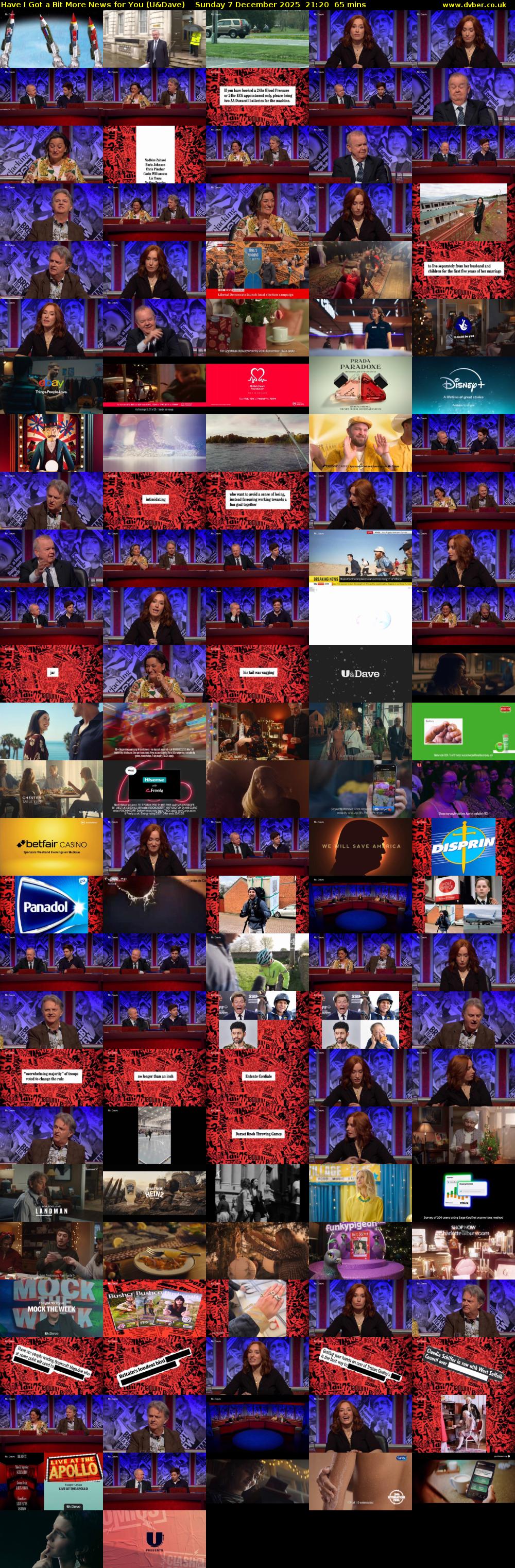 Have I Got a Bit More News for You (U&Dave) Sunday 7 December 2025 21:20 - 22:25