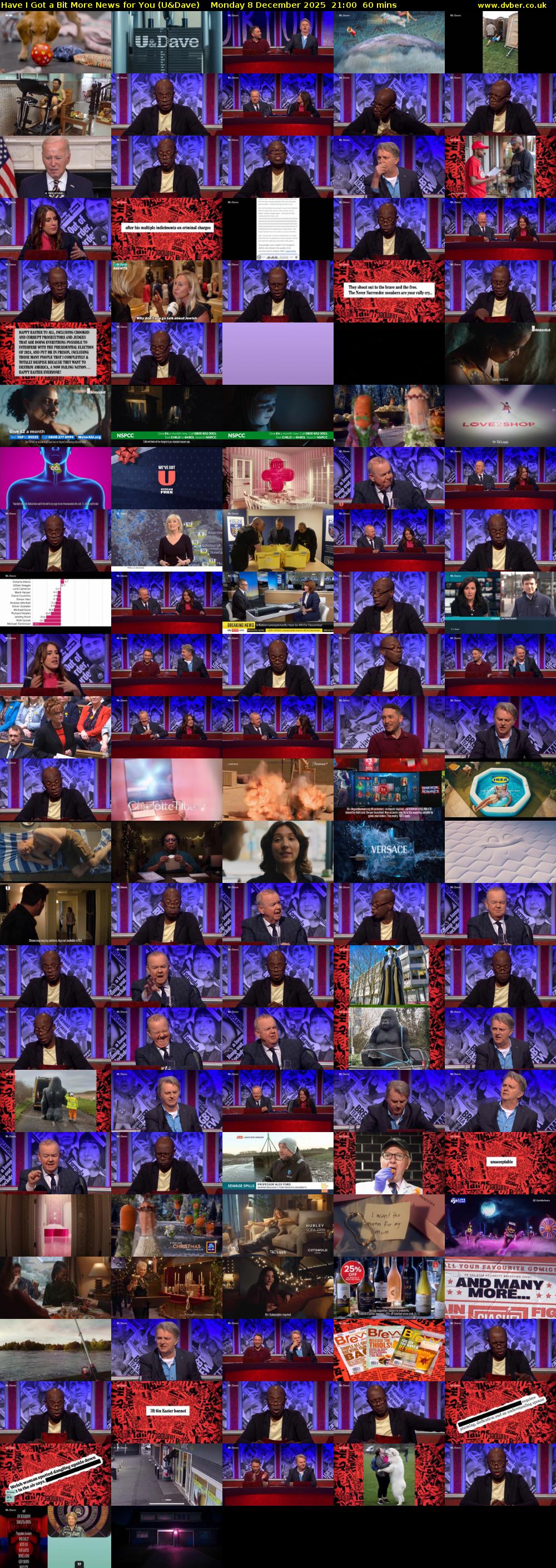 Have I Got a Bit More News for You (U&Dave) Monday 8 December 2025 21:00 - 22:00