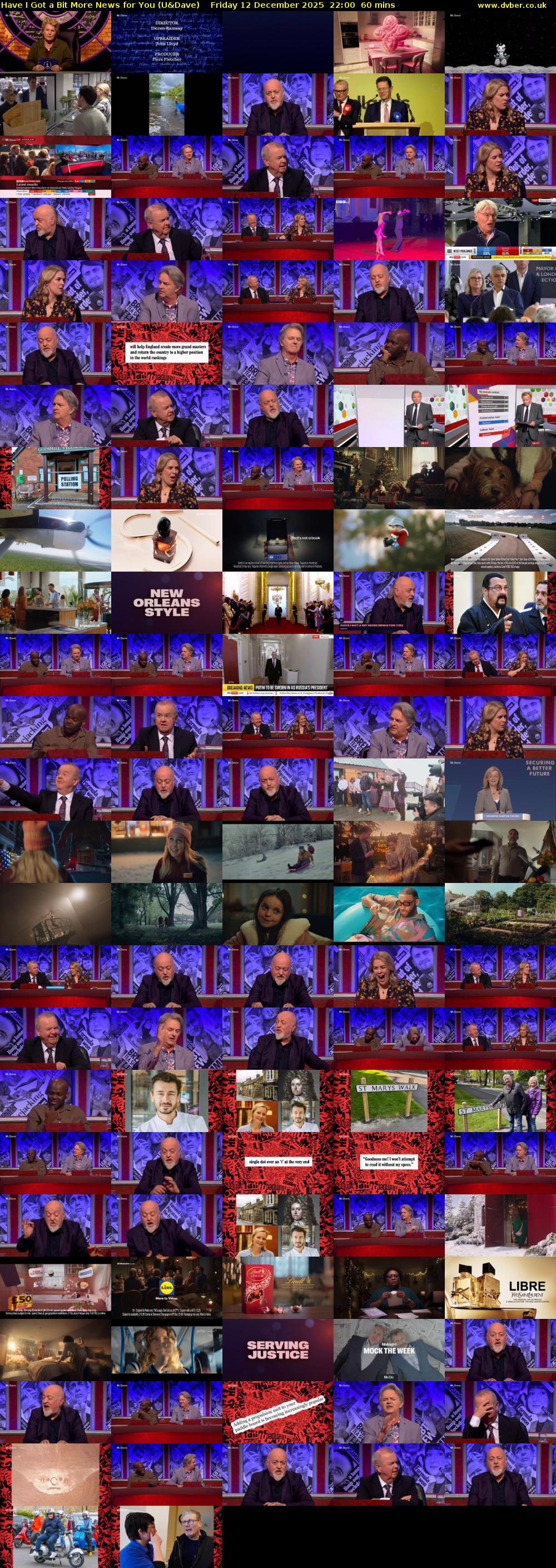 Have I Got a Bit More News for You (U&Dave) Friday 12 December 2025 22:00 - 23:00