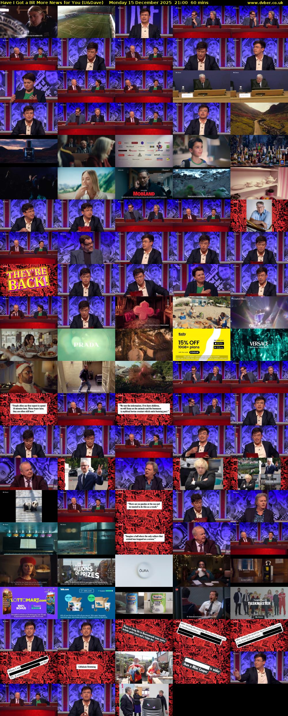 Have I Got a Bit More News for You (U&Dave) Monday 15 December 2025 21:00 - 22:00