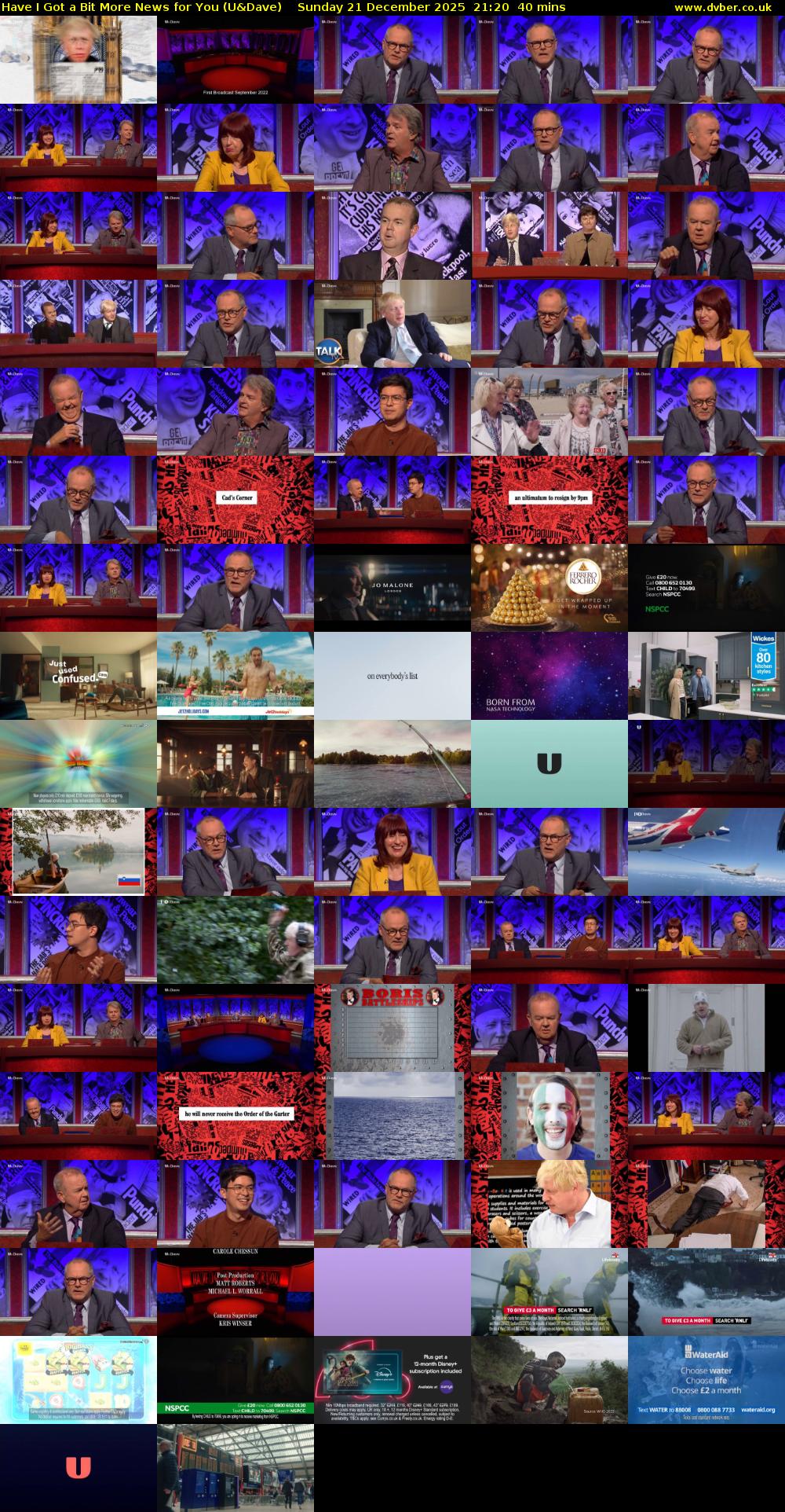 Have I Got a Bit More News for You (U&Dave) Sunday 21 December 2025 21:20 - 22:00