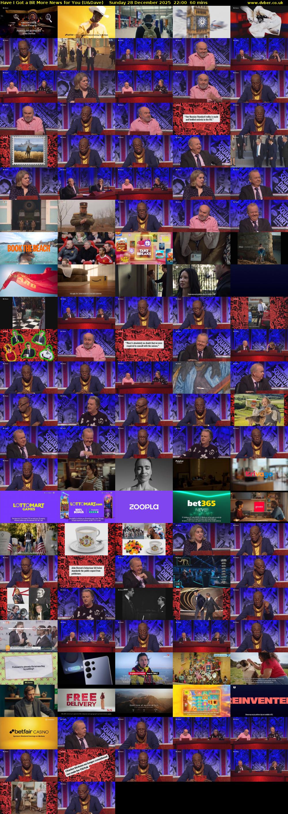 Have I Got a Bit More News for You (U&Dave) Sunday 28 December 2025 22:00 - 23:00