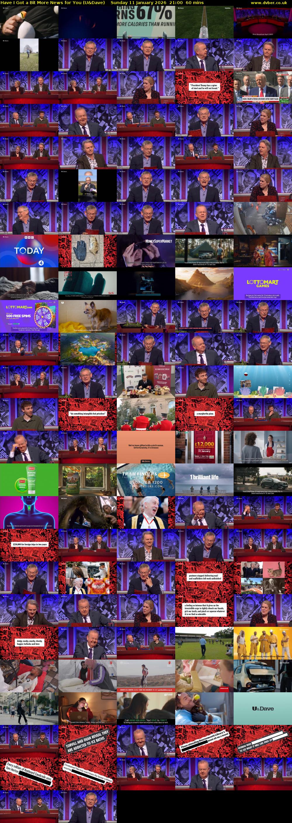 Have I Got a Bit More News for You (U&Dave) Sunday 11 January 2026 21:00 - 22:00