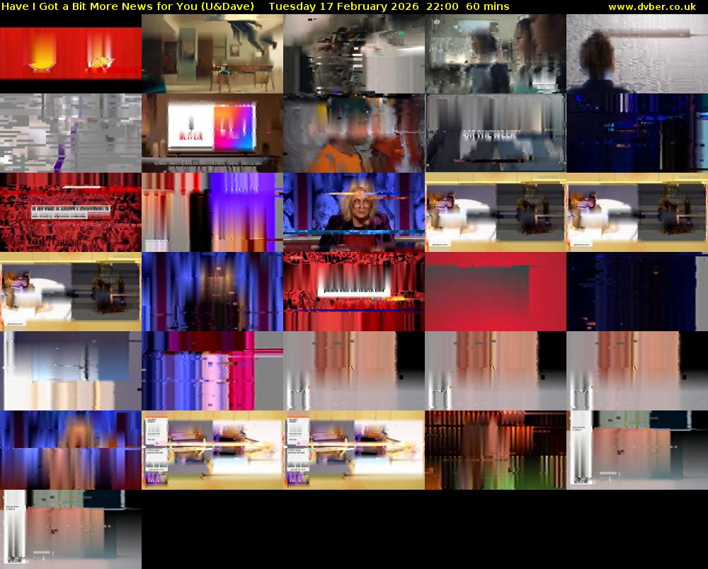 Have I Got a Bit More News for You (U&Dave) Tuesday 17 February 2026 22:00 - 23:00