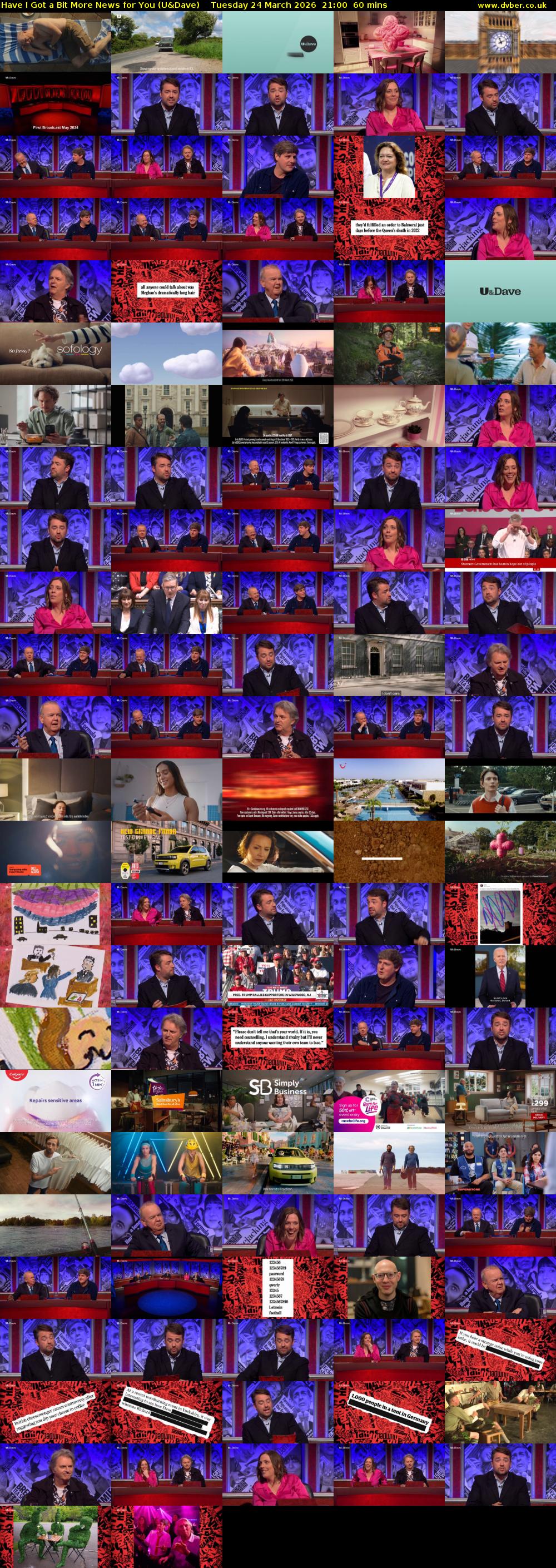 Have I Got a Bit More News for You (U&Dave) Tuesday 24 March 2026 21:00 - 22:00