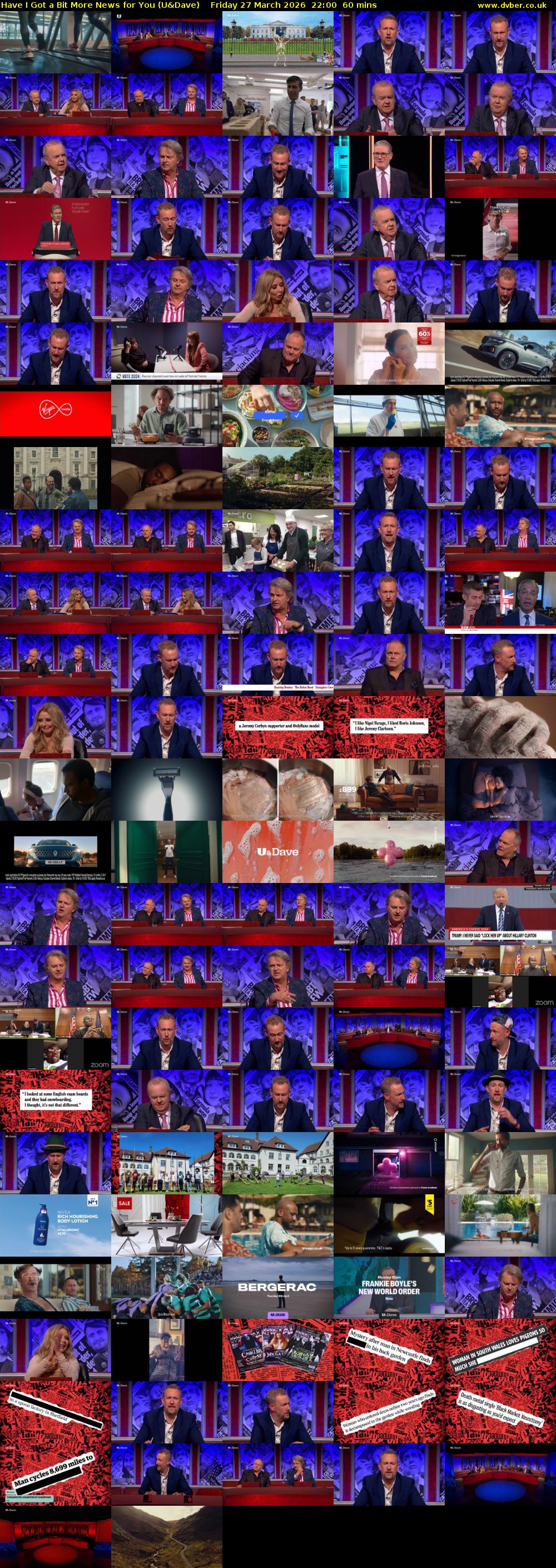 Have I Got a Bit More News for You (U&Dave) Friday 27 March 2026 22:00 - 23:00