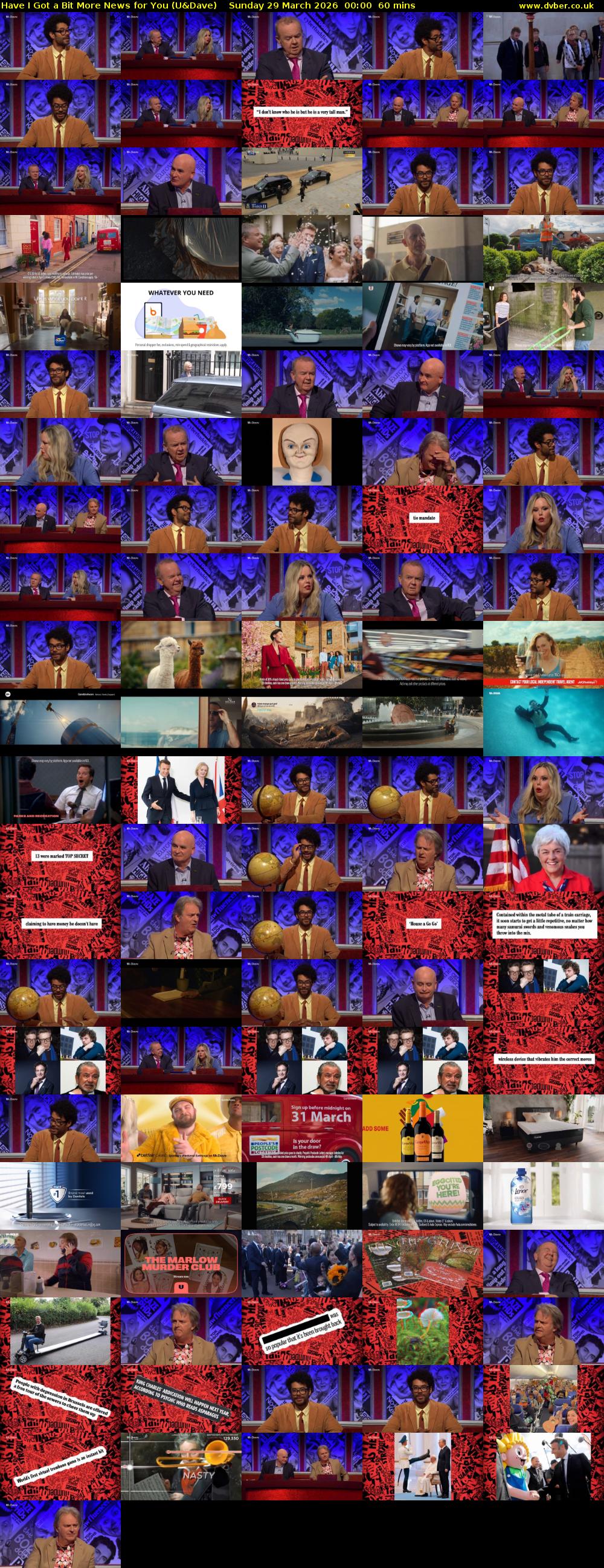 Have I Got a Bit More News for You (U&Dave) Sunday 29 March 2026 00:00 - 02:00