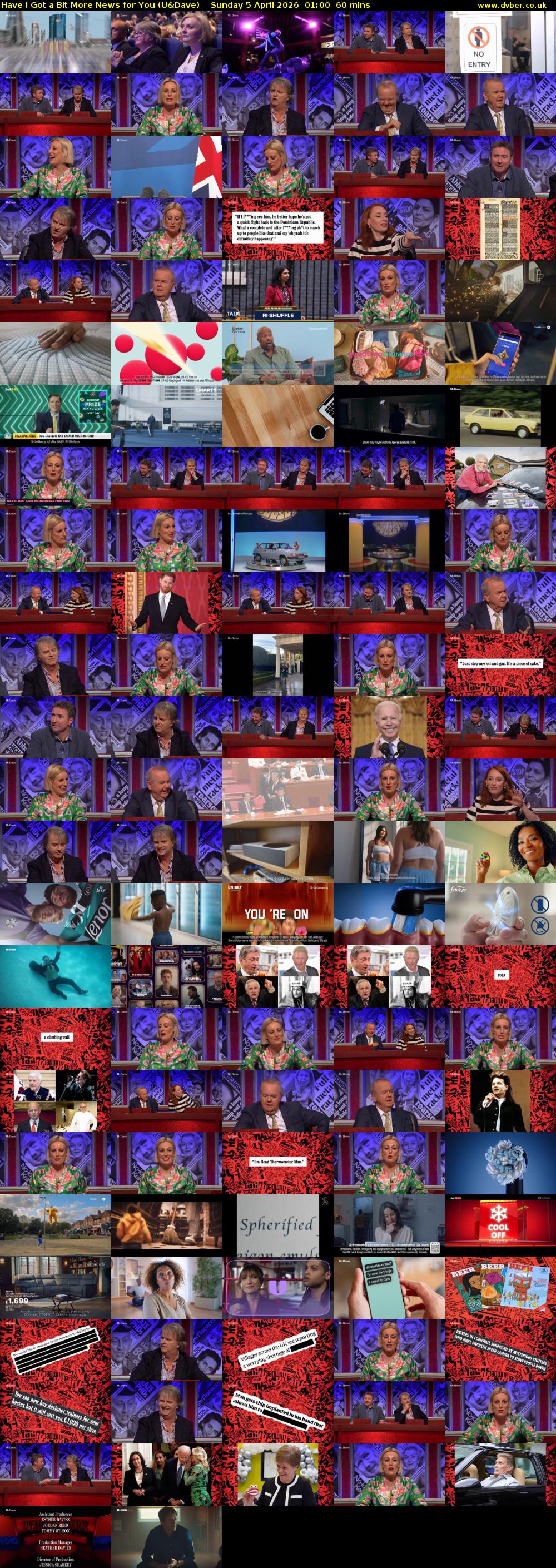 Have I Got a Bit More News for You (U&Dave) Sunday 5 April 2026 01:00 - 02:00