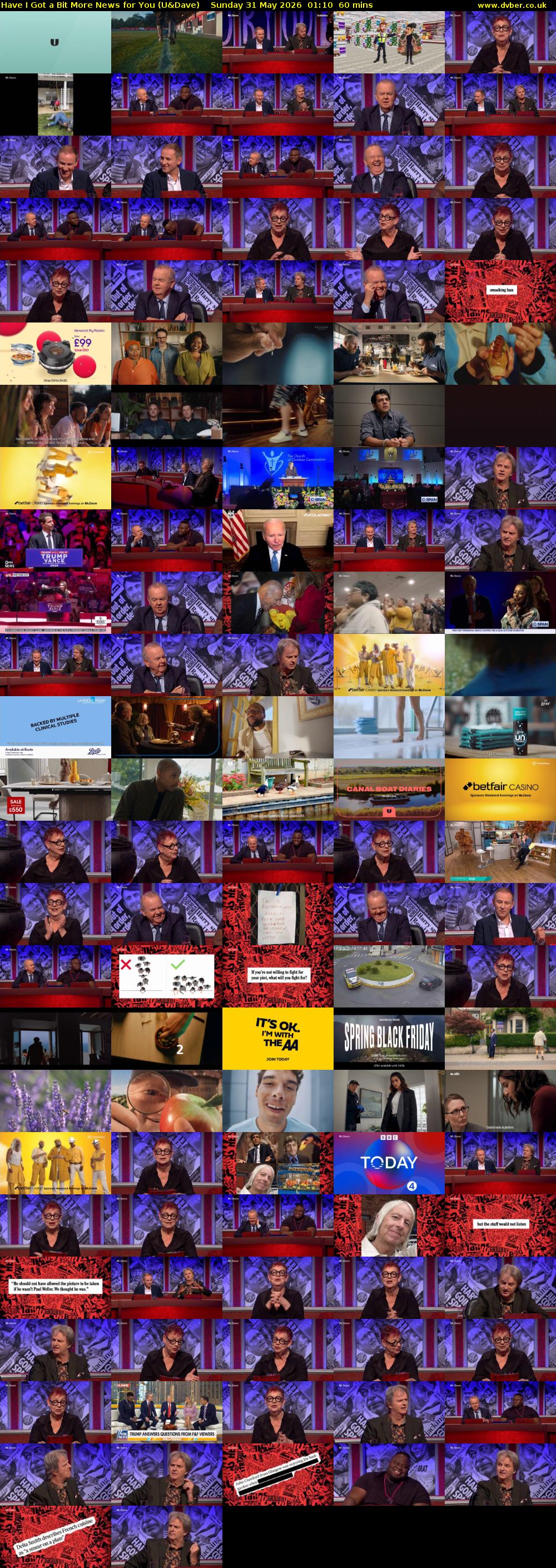 Have I Got a Bit More News for You (U&Dave) Sunday 31 May 2026 01:10 - 02:10