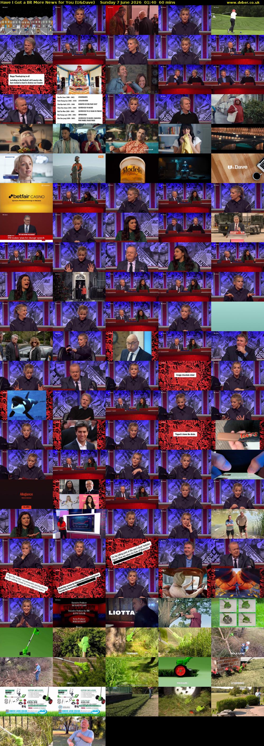 Have I Got a Bit More News for You (U&Dave) Sunday 7 June 2026 01:40 - 02:40