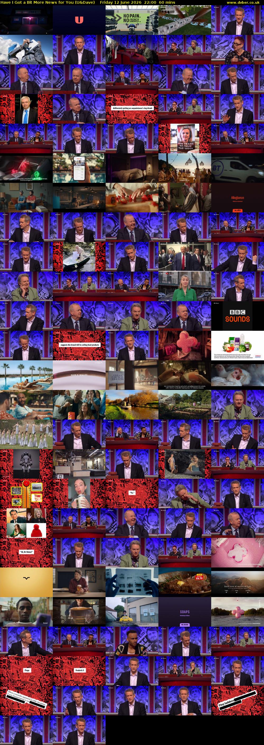 Have I Got a Bit More News for You (U&Dave) Friday 12 June 2026 22:00 - 23:00