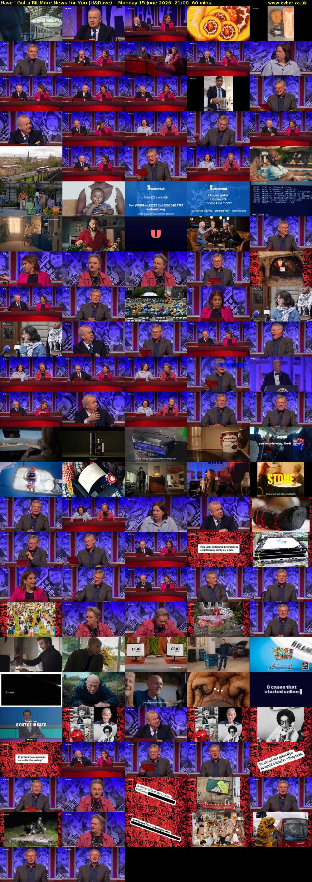 Have I Got a Bit More News for You (U&Dave) Monday 15 June 2026 21:00 - 22:00
