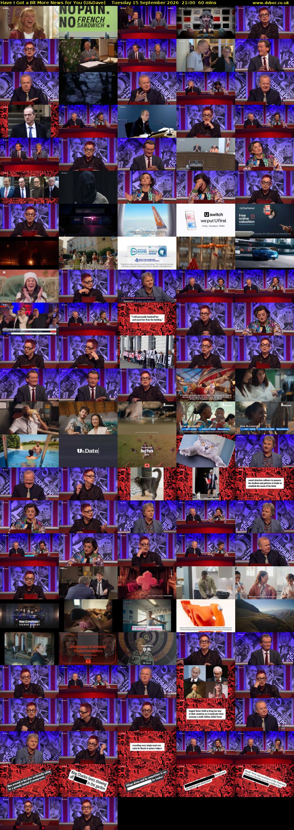 Have I Got a Bit More News for You (U&Dave) Tuesday 15 September 2026 21:00 - 22:00