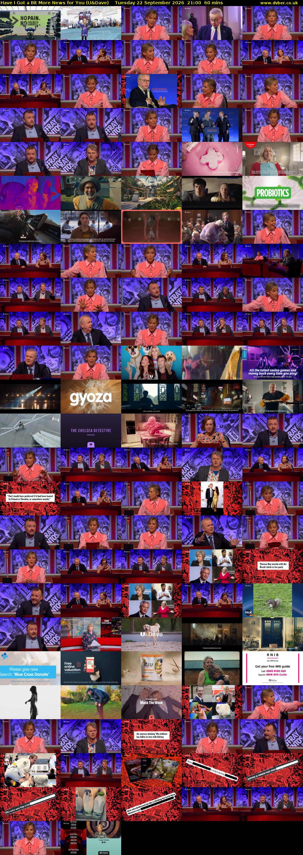 Have I Got a Bit More News for You (U&Dave) Tuesday 22 September 2026 21:00 - 22:00